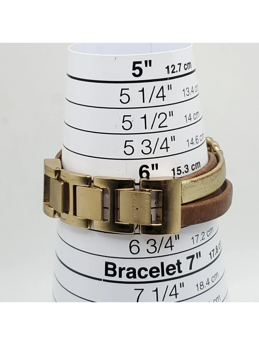 Fossil Georgia Womens Watch 32mm Gold Tone New Battery